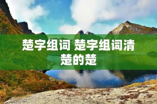 楚字组词 楚字组词清楚的楚