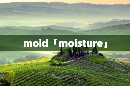 moid「moisture」
