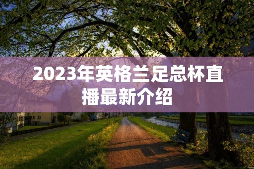 2023年英格兰足总杯直播最新介绍