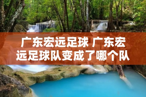广东宏远足球 广东宏远足球队变成了哪个队