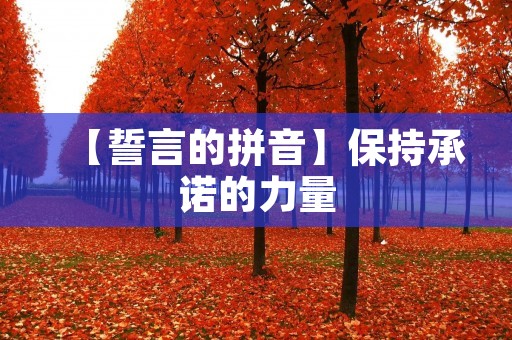 【誓言的拼音】保持承诺的力量
