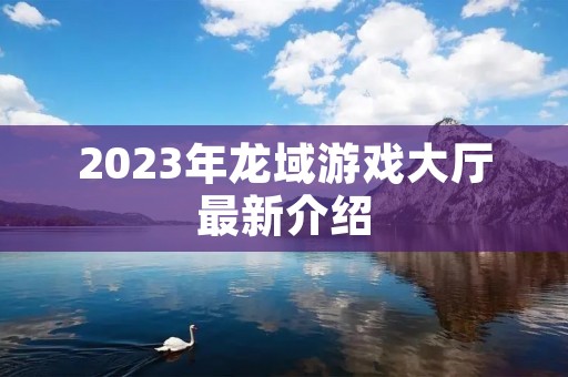 2023年龙域游戏大厅最新介绍