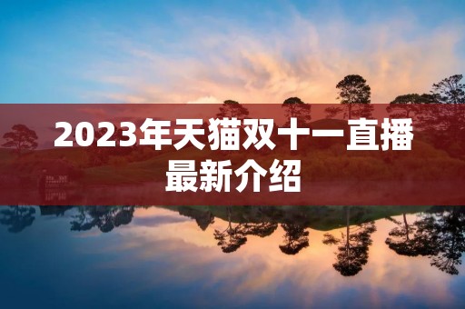 2023年天猫双十一直播最新介绍