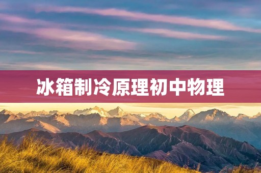 冰箱制冷原理初中物理 冰箱制冷原理初中物理