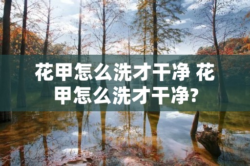 花甲怎么洗才干净 花甲怎么洗才干净?