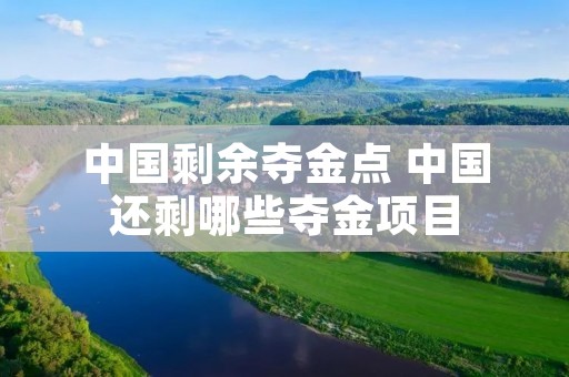 中国剩余夺金点 中国还剩哪些夺金项目
