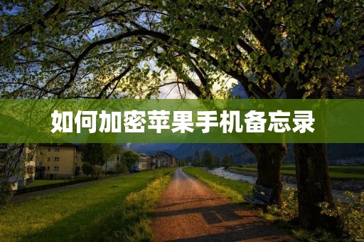 如何加密苹果手机备忘录:详细教程