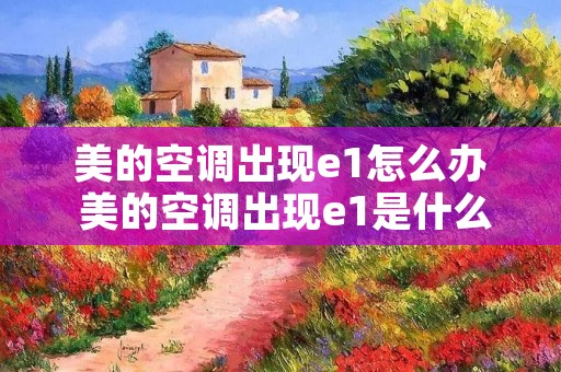 美的空调出现e1怎么办 美的空调出现e1是什么问题