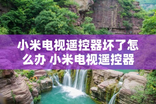 小米电视遥控器坏了怎么办 小米电视遥控器无反应