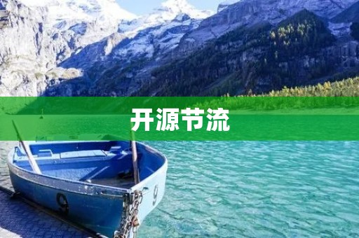 开源节流：创新方式下的资源利用与节约