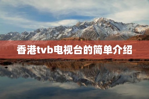 香港tvb电视台的简单介绍 香港tvb电视台的简单介绍