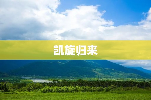 凯旋归来：一个英雄的荣耀