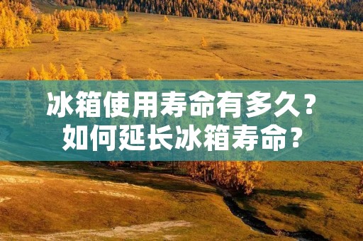 冰箱使用寿命有多久？如何延长冰箱寿命？