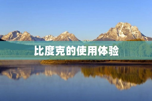 比度克的使用体验：让你的家庭影院更出色