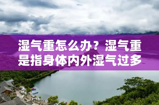 湿气重怎么办?湿气重是指身体内外湿气过多,导致身体不适,表现为身体沉重、疲乏无力、食欲不振、容易感冒、关节疼痛等症状。湿气重的原因有多种,包括天气潮湿、饮食不当、生活习惯不良等。那么,我们应该如何解决湿气重的问题呢? 湿气重怎么办?湿气重是指身体内外湿气过多,导致身体不适,表现为身体沉重、疲乏无力、食欲不振、容易感冒、关节疼痛等症状。湿气重的原因有多种,包括天气潮湿、饮食不当、生活习惯不良等。那么,我们应该如何解决湿气重的问题呢?