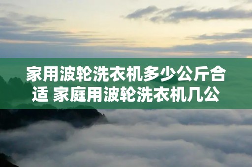 家用波轮洗衣机多少公斤合适 家庭用波轮洗衣机几公斤的好 家用波轮洗衣机多少公斤合适 家庭用波轮洗衣机几公斤的好