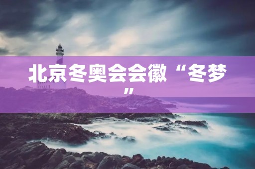 北京冬奥会会徽“冬梦”:寓意深远,设计精妙 北京冬奥会会徽“冬梦”:寓意深远,设计精妙