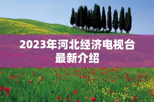 2023年河北经济电视台最新介绍