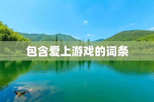 包含爱上游戏的词条