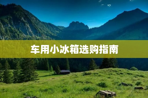 车用小冰箱选购指南:哪些品牌值得购买? 车用小冰箱选购指南:哪些品牌值得购买?
