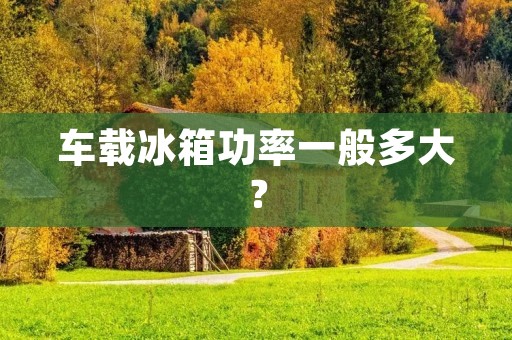 车载冰箱功率一般多大? 车载冰箱功率一般多大?