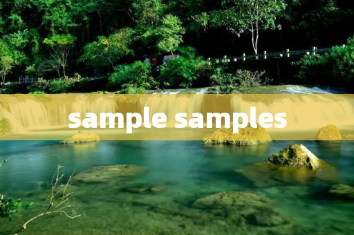 sample samples