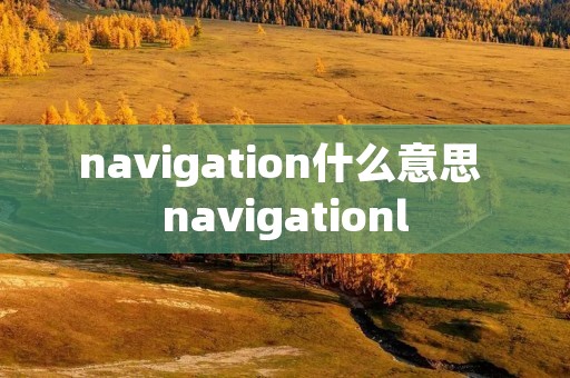 navigation什么意思 navigationl