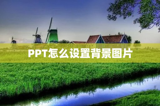 PPT怎么设置背景图片
