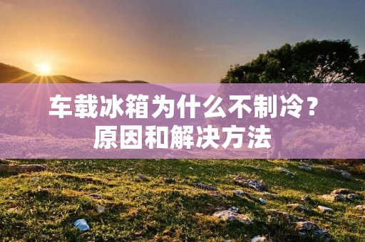 车载冰箱为什么不制冷?原因和解决方法 车载冰箱为什么不制冷?原因和解决方法