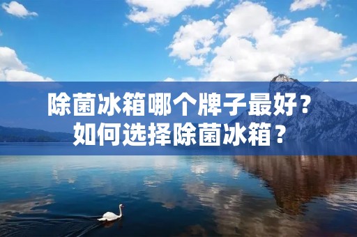 除菌冰箱哪个牌子最好?如何选择除菌冰箱? 除菌冰箱哪个牌子最好?如何选择除菌冰箱?