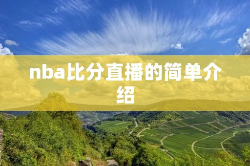 nba比分直播的简单介绍