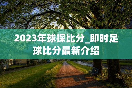 2023年球探比分_即时足球比分最新介绍