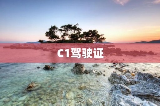 C1驾驶证：获取、考试、注意事项