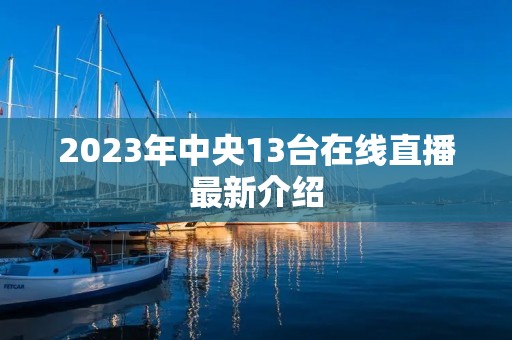 2023年中央13台在线直播最新介绍 2023年中央13台在线直播最新介绍