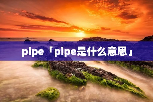 pipe「pipe是什么意思」