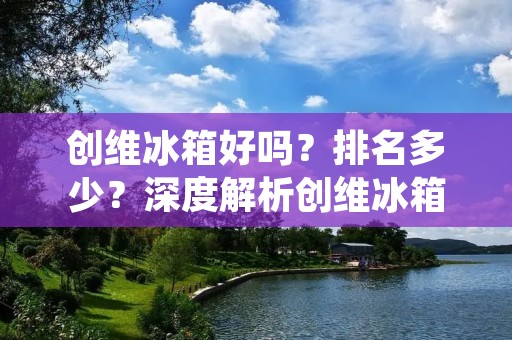 创维冰箱好吗？排名多少？深度解析创维冰箱的品质和性价比