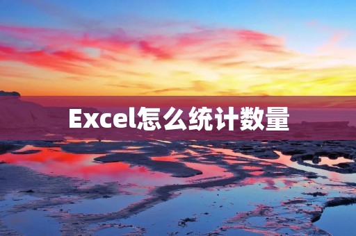 Excel怎么统计数量