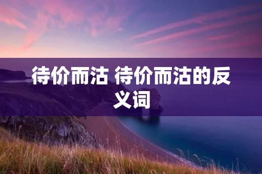 待价而沽 待价而沽的反义词