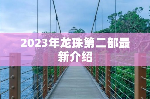 2023年龙珠第二部最新介绍