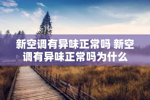 新空调有异味正常吗 新空调有异味正常吗为什么