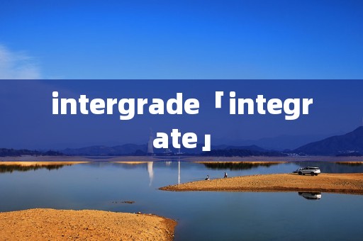 intergrade「integrate」