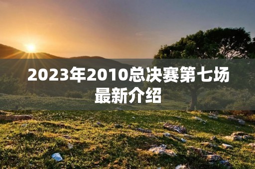 2023年2010总决赛第七场最新介绍