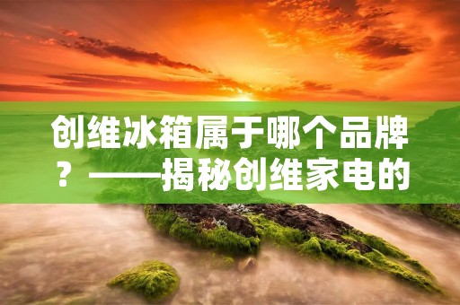 创维冰箱属于哪个品牌?——揭秘创维家电的品牌历程 创维冰箱属于哪个品牌?——揭秘创维家电的品牌历程