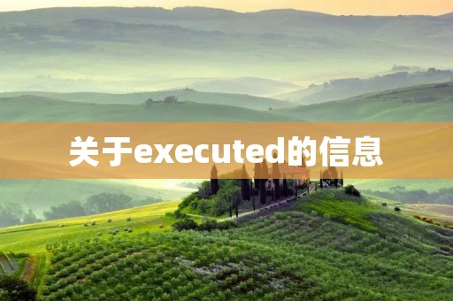 关于executed的信息