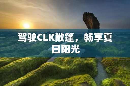 驾驶CLK敞篷，畅享夏日阳光