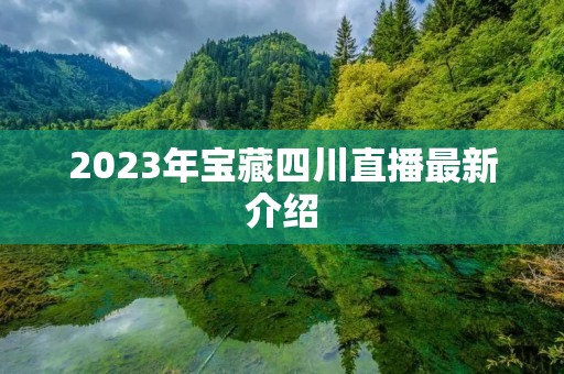2023年宝藏四川直播最新介绍 2023年宝藏四川直播最新介绍