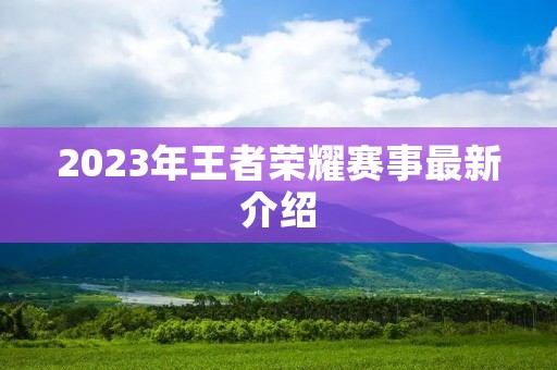 2023年王者荣耀赛事最新介绍