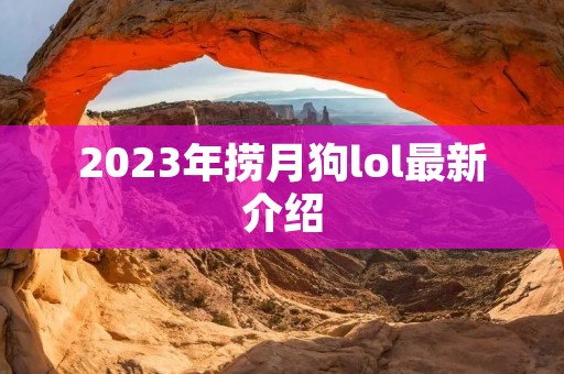 2023年捞月狗lol最新介绍
