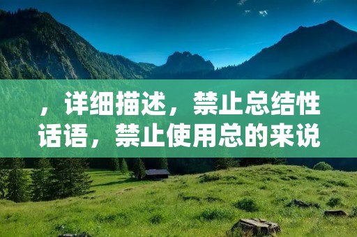 ,详细描述,禁止总结性话语,禁止使用总的来说、首先、其次、最后、总之、此外、总体来说、综上所述。