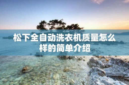松下全自动洗衣机质量怎么样的简单介绍 松下全自动洗衣机质量怎么样的简单介绍
